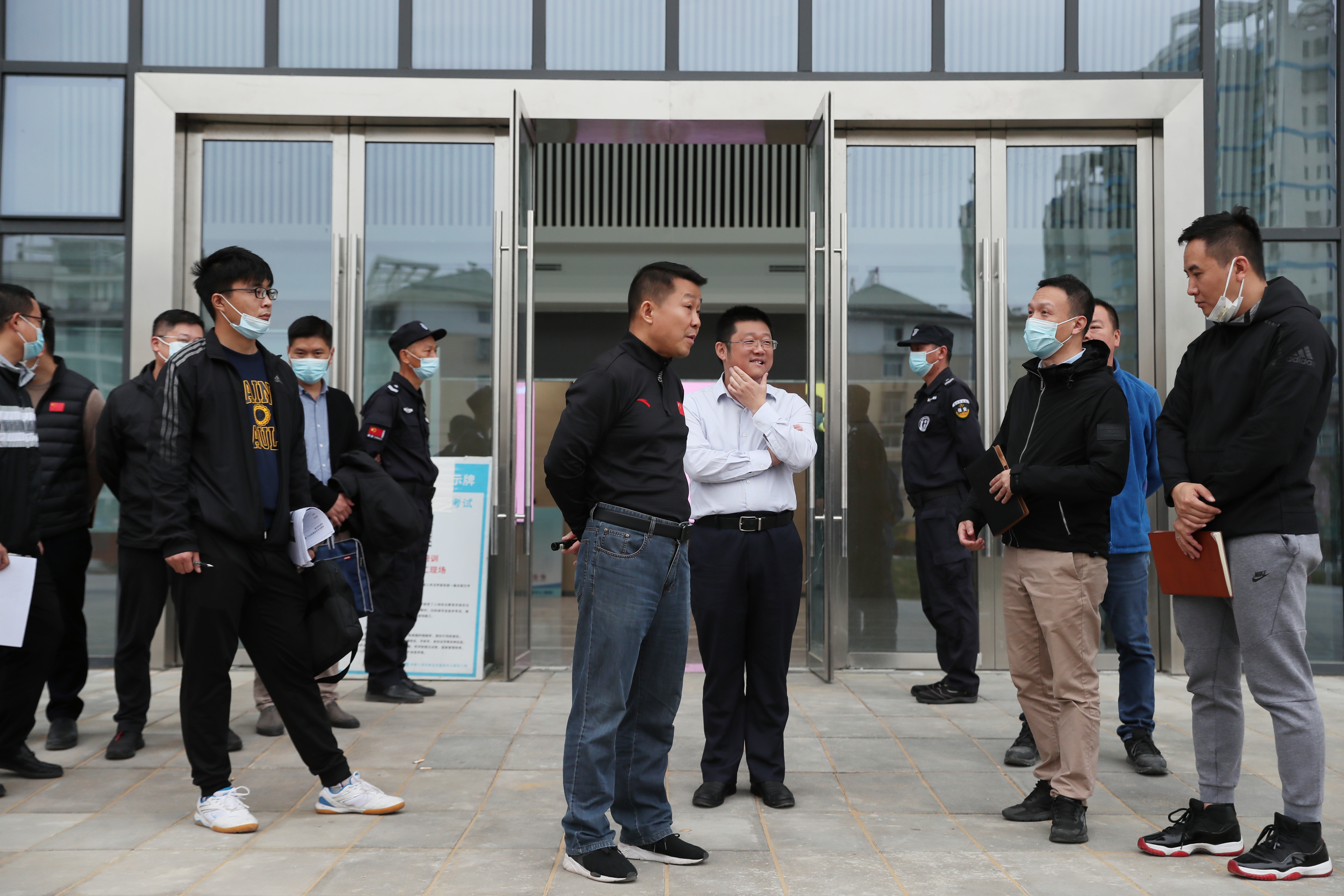 公司领导实地检查中国车谷全民健身中心（南馆） 开业筹备进展情况