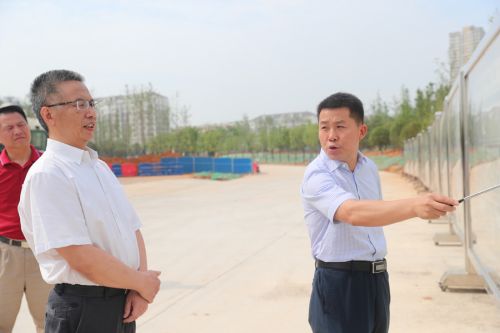 彭绪宁来熊猫体育中心调研军运会建设(图2)