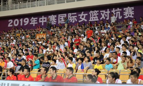 国际女篮对抗赛 中国队在熊猫体育中心战胜塞内加尔队