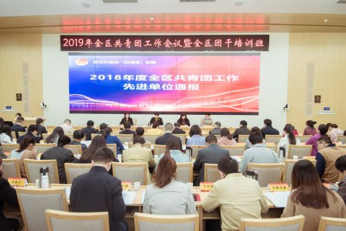 全区共青团工作会议召开  熊猫体育中心获得“共青团工作先进单位”称号(图1)
